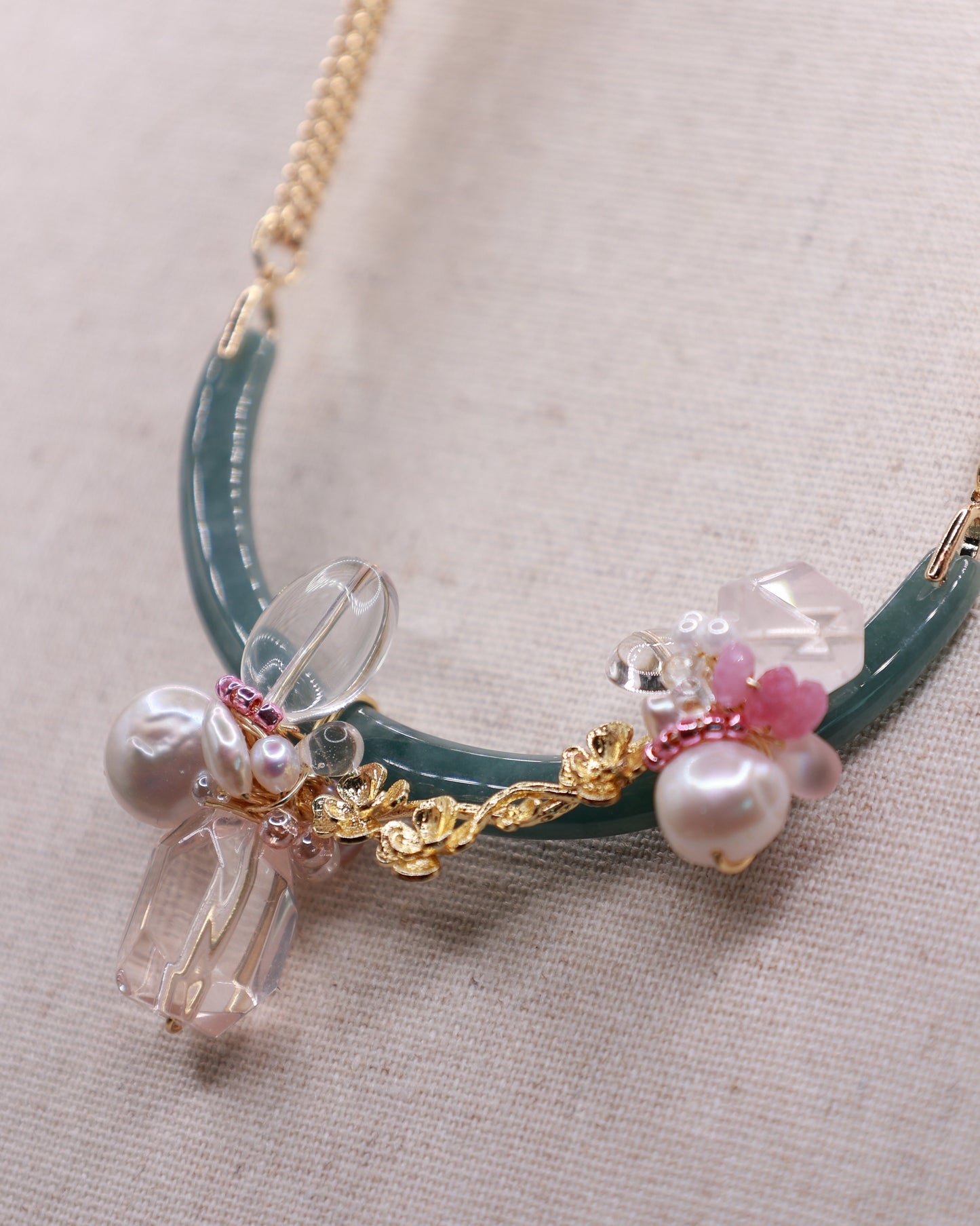 Blush Empress Art Necklace