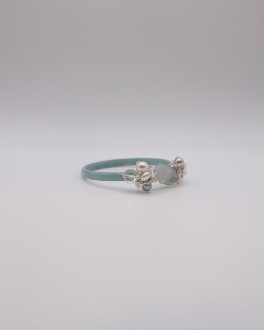 Gentle Bloom Guatemalan Jade Bangle