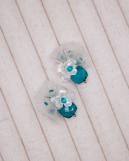 Hanataba: Aoi Art Earrings