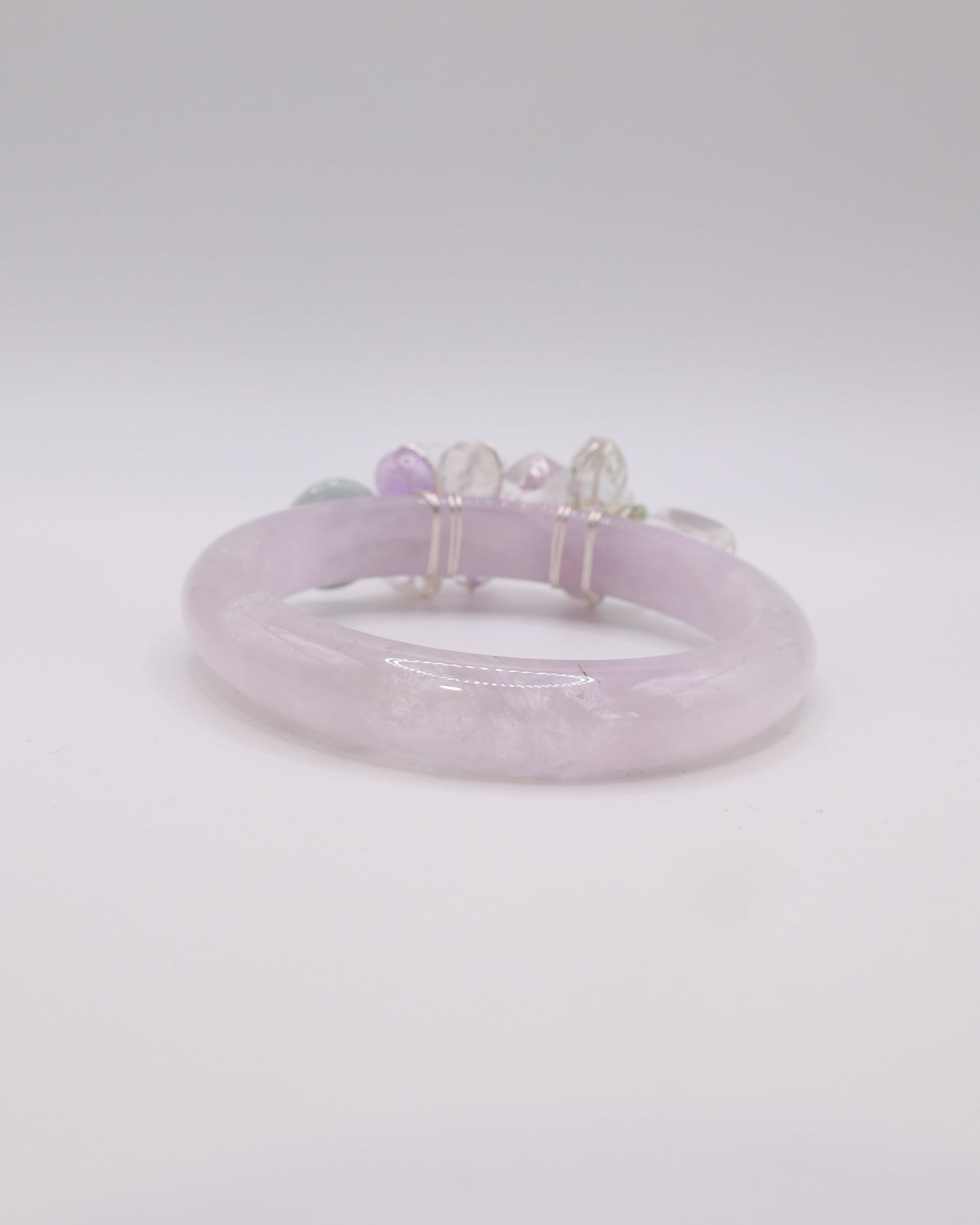 Lilac Fields Lavender Amethyst Crystal Bangle