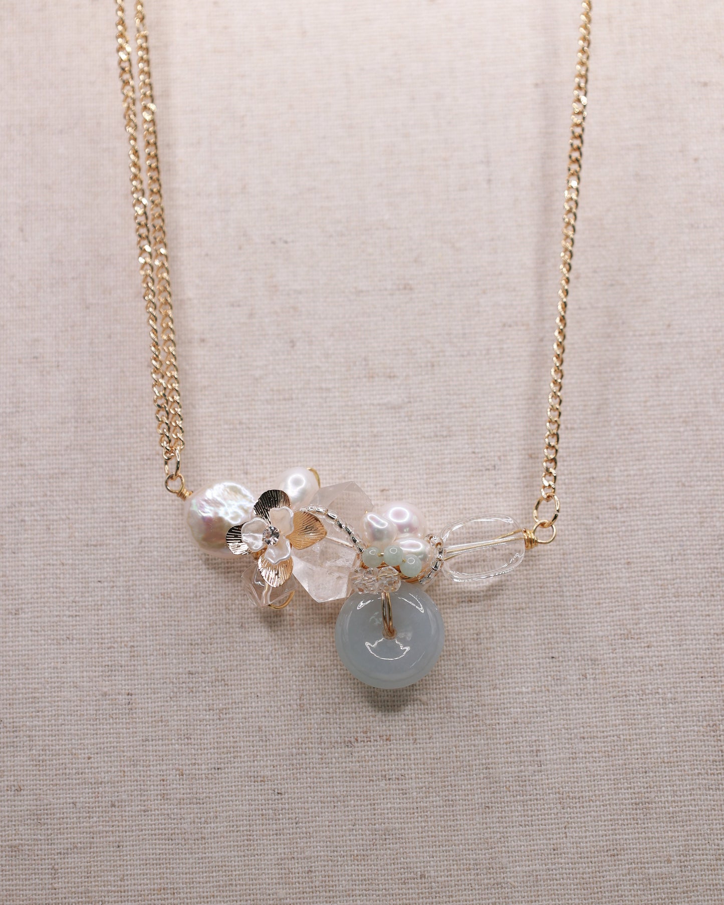Lustre of Grace Art Necklace