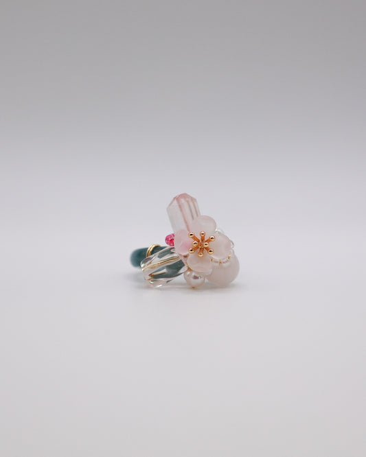 Snow Blush Art Ring