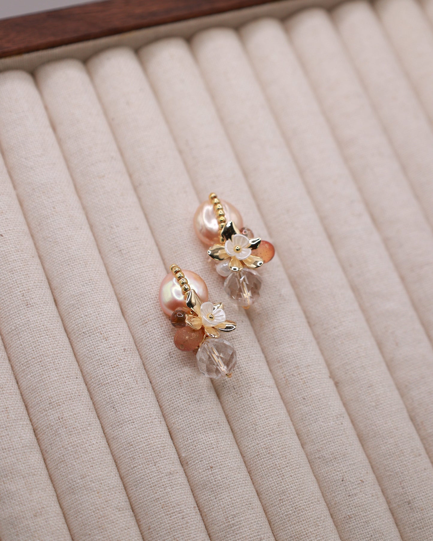 Sunset Bloom Art Earrings