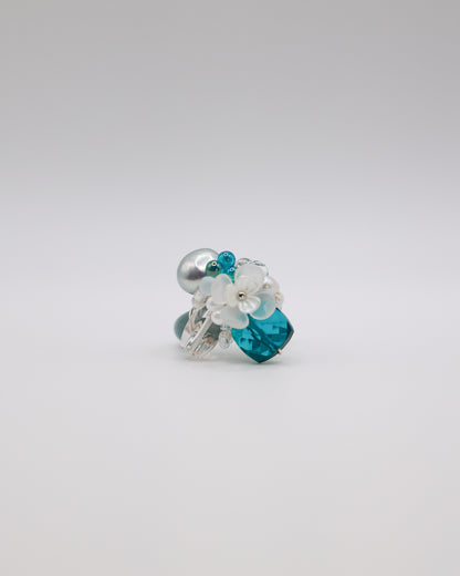 Azure Veil Art Ring