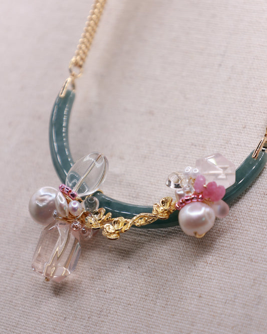 Blush Empress Art Necklace