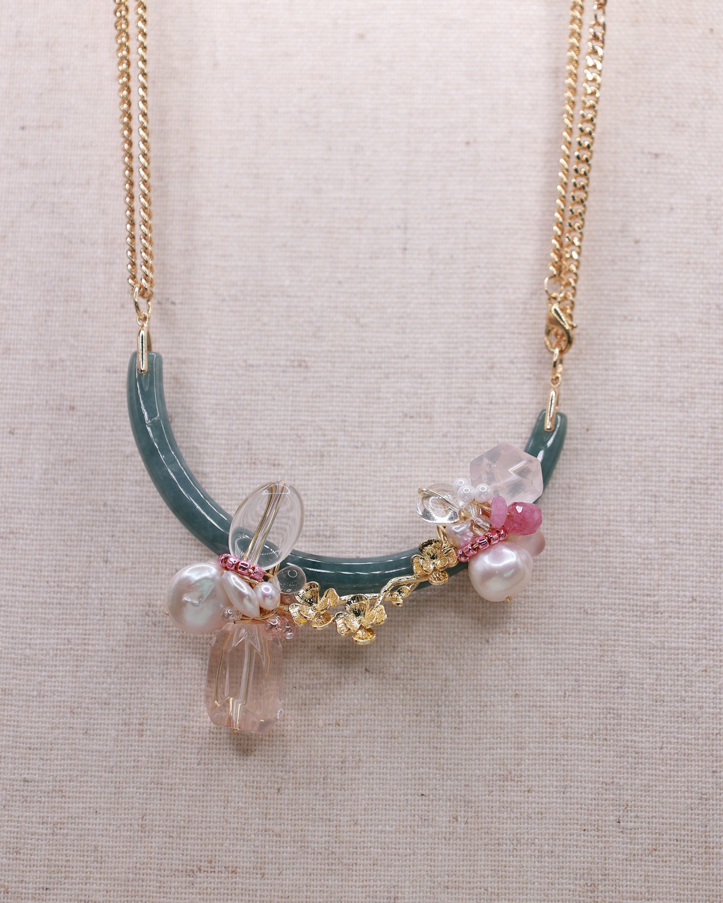 Blush Empress Art Necklace