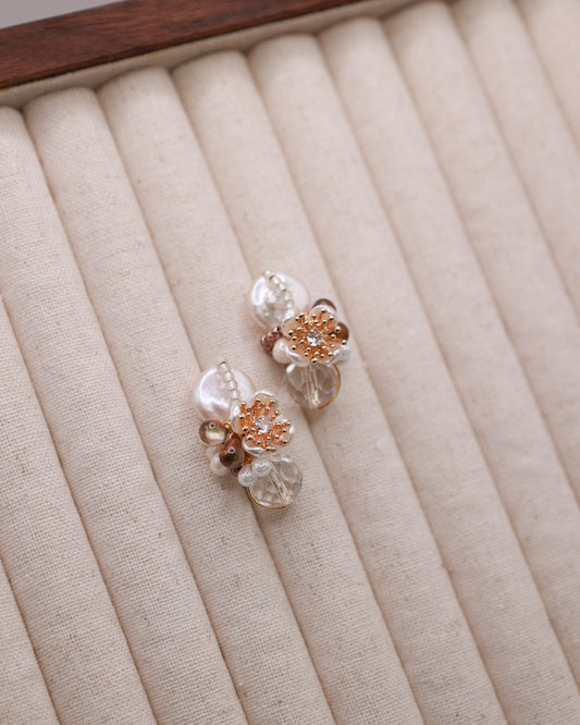 Bronzer Glow Art Earrings