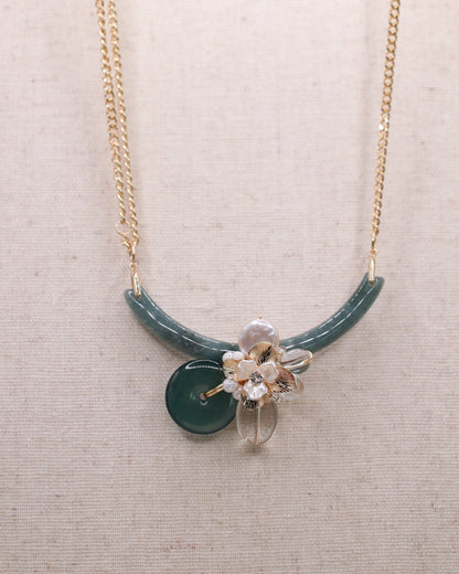 Deep Bloom Art Necklace