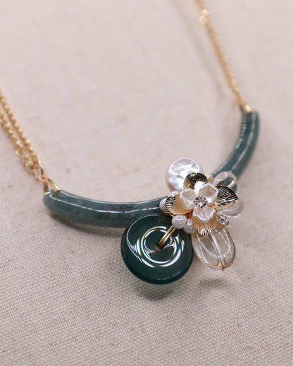 Deep Bloom Art Necklace