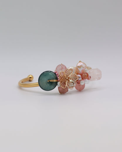 Wired Art Bangle - Forest Lush