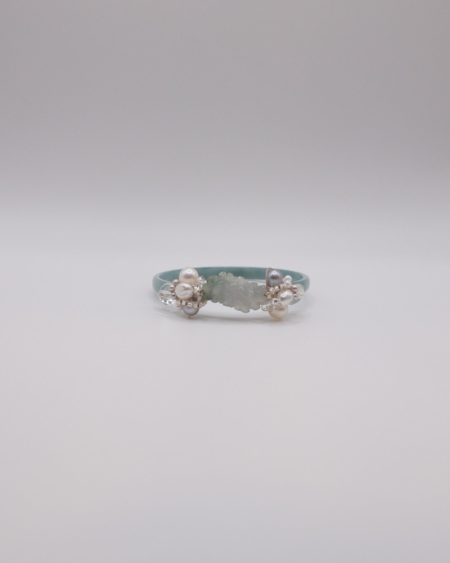 Gentle Bloom Guatemalan Jade Bangle