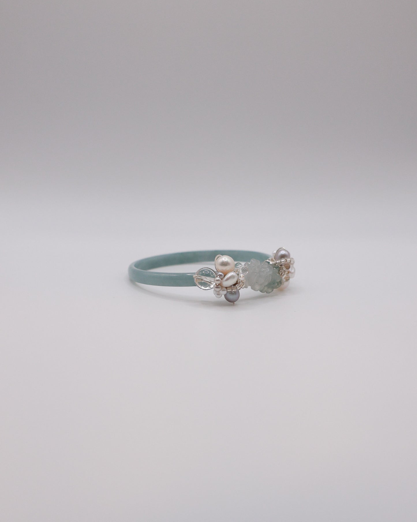 Gentle Bloom Guatemalan Jade Bangle