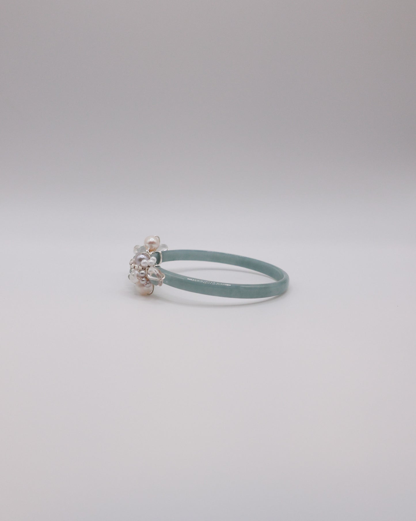 Gentle Bloom Guatemalan Jade Bangle