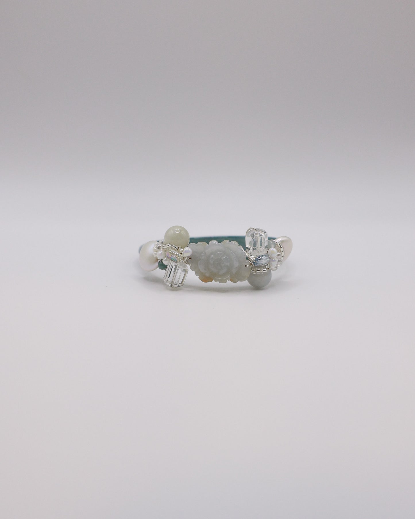 Halo Bloom Guatemalan Jade Bangle