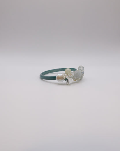 Halo Bloom Guatemalan Jade Bangle