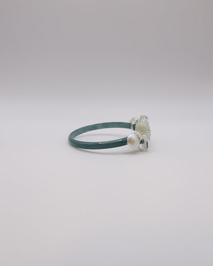 Halo Bloom Guatemalan Jade Bangle