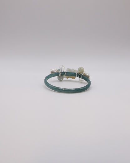 Halo Bloom Guatemalan Jade Bangle