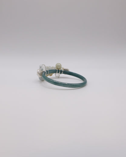 Halo Bloom Guatemalan Jade Bangle
