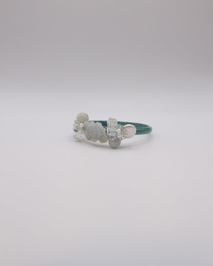 Halo Bloom Guatemalan Jade Bangle
