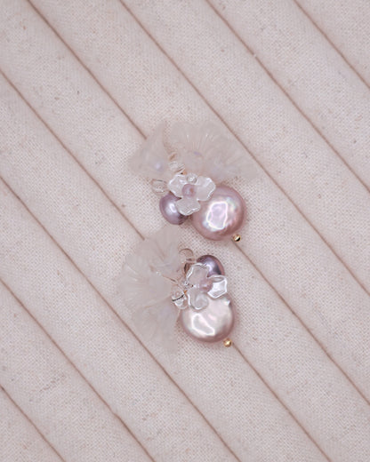 Hanataba: Sumire Art Earrings