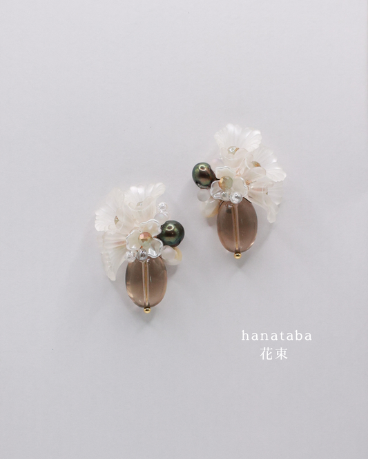 Hanataba: En Art Earrings