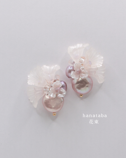 Hanataba: Sumire Art Earrings