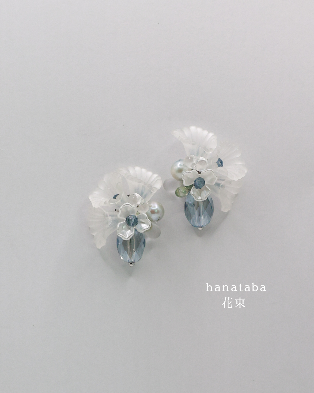 Hanataba: Mizuiro Art Earrings