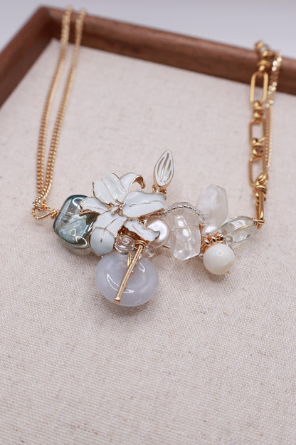 Bold Bloom Art Necklace