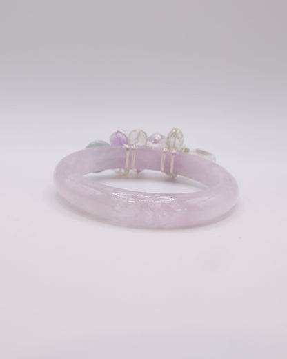 Lilac Fields Lavender Amethyst Crystal Bangle
