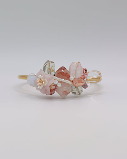 Wired Art Bangle - Love Blossom