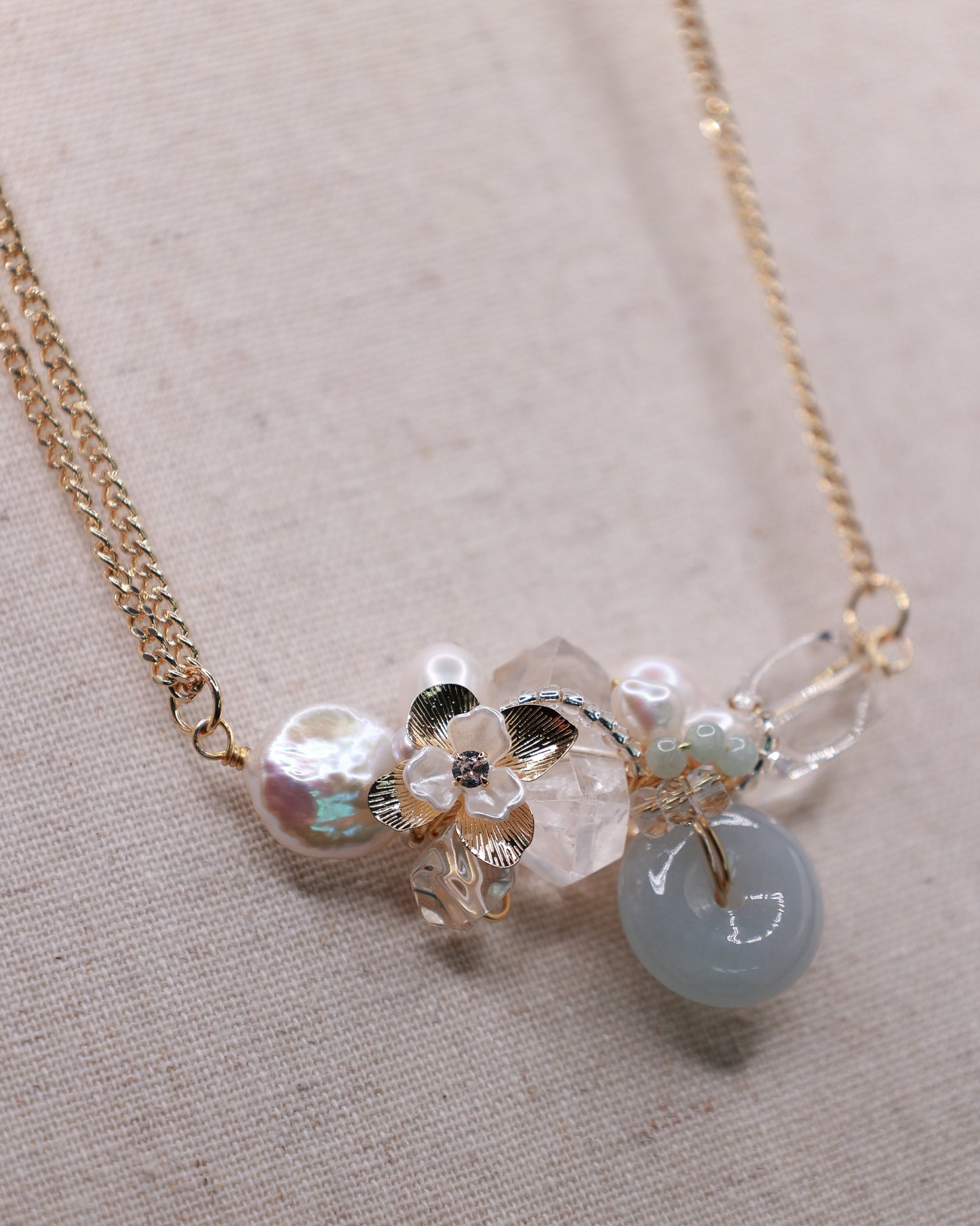 Lustre of Grace Art Necklace