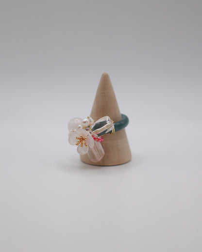 Snow Blush Art Ring