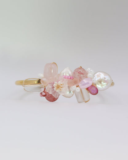 Strawberry Swirls Cuff Bangle