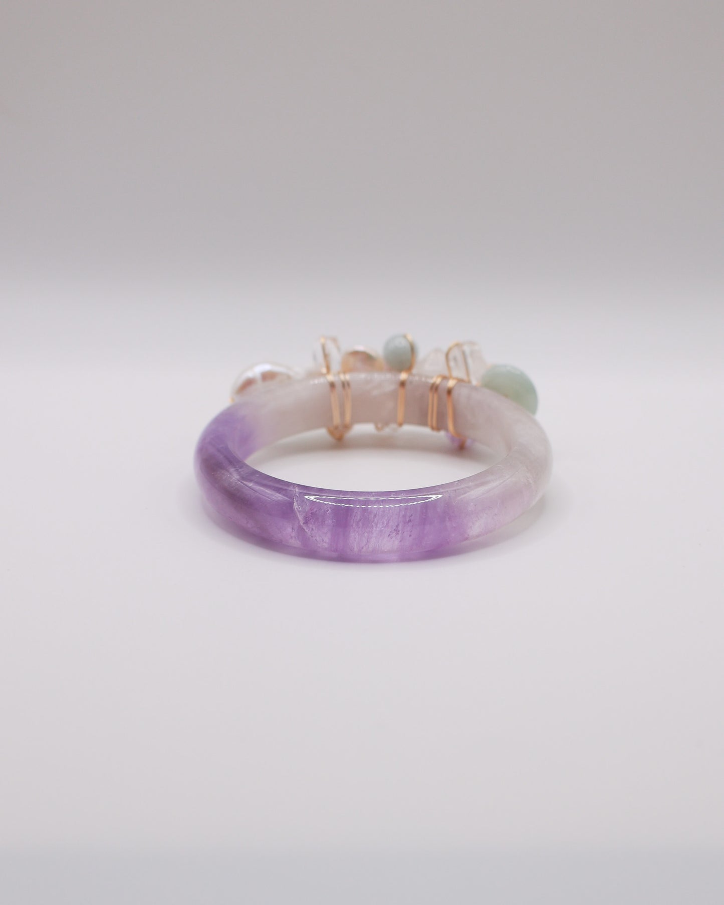 Violet Dream Amethyst Crystal Bangle