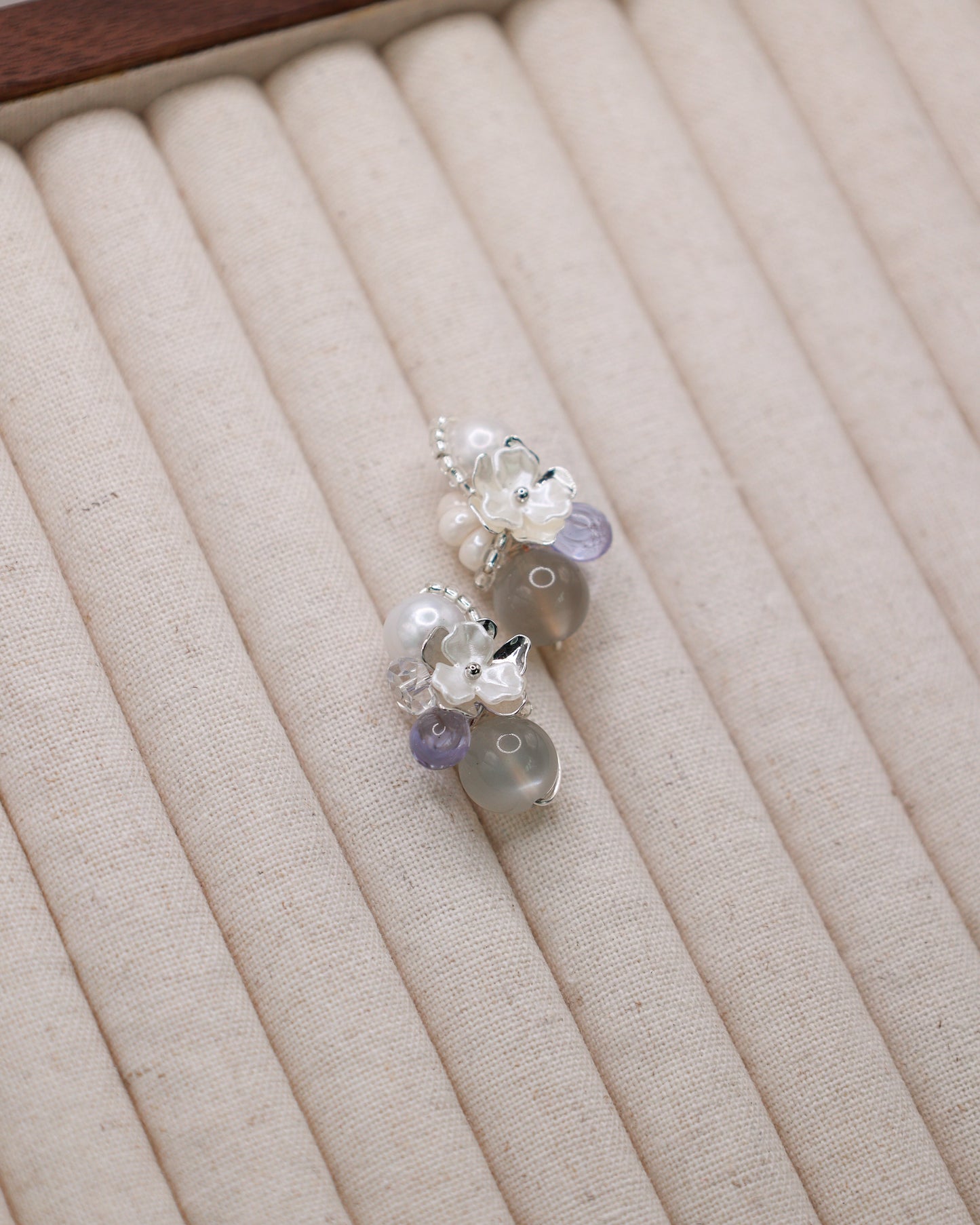 Lilac Haze Art Earrings