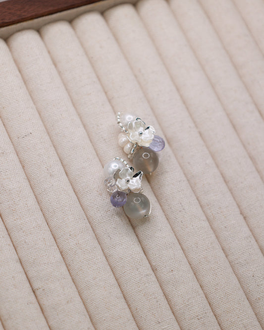 Lilac Haze Art Earrings