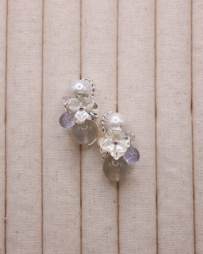 Lilac Haze Art Earrings